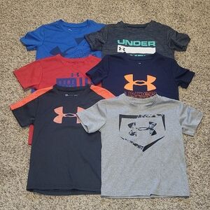 Boys' Size 5 Under Armour Short-Sleeved Shirt Bundle #1